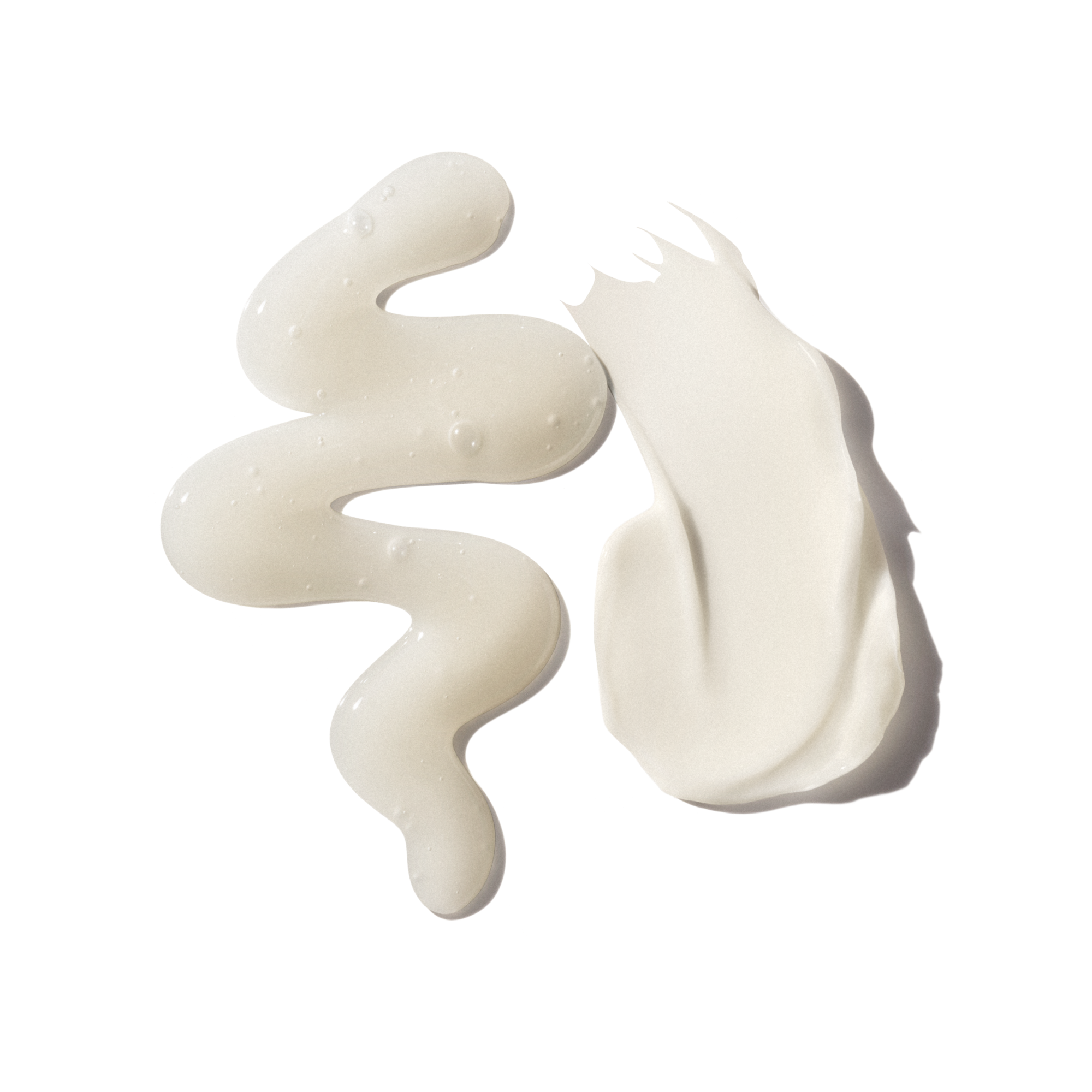 hover

Dos muestras distintas de productos capilares OLAPLEX sobre un fondo transparente: a la izquierda, una línea ondulada, translúcida y burbujeante, similar a un gel, del Nº.4CURL Shampoo; a la derecha, una porción cremosa, espesa y opaca de color blanco del Nº.5CURL Conditioner, con estrías visibles en su textura.