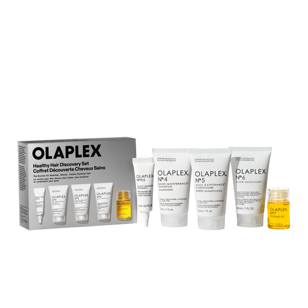 Healthy Hair Discovery Seti

Nº.0.5 SCALP LONGEVITY TREATMENT: 5 ml/0,17 fl oz

Nº.4 BOND MAINTENANCE® SHAMPOO: 30 ml/1 fl oz

Nº.5 BOND MAINTENANCE® CONDITIONER: 30 mL/1 fl oz

Nº.6 BOND SMOOTHER®: 30 mL / 1 FL. OZ.

Nº.7 BONDING OIL™ - main view