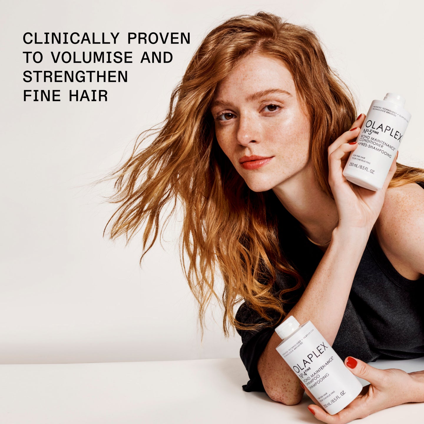 CLINICALLY PROVEN TO VOLUMIZE AND STRENGTHEN FINE HAIR