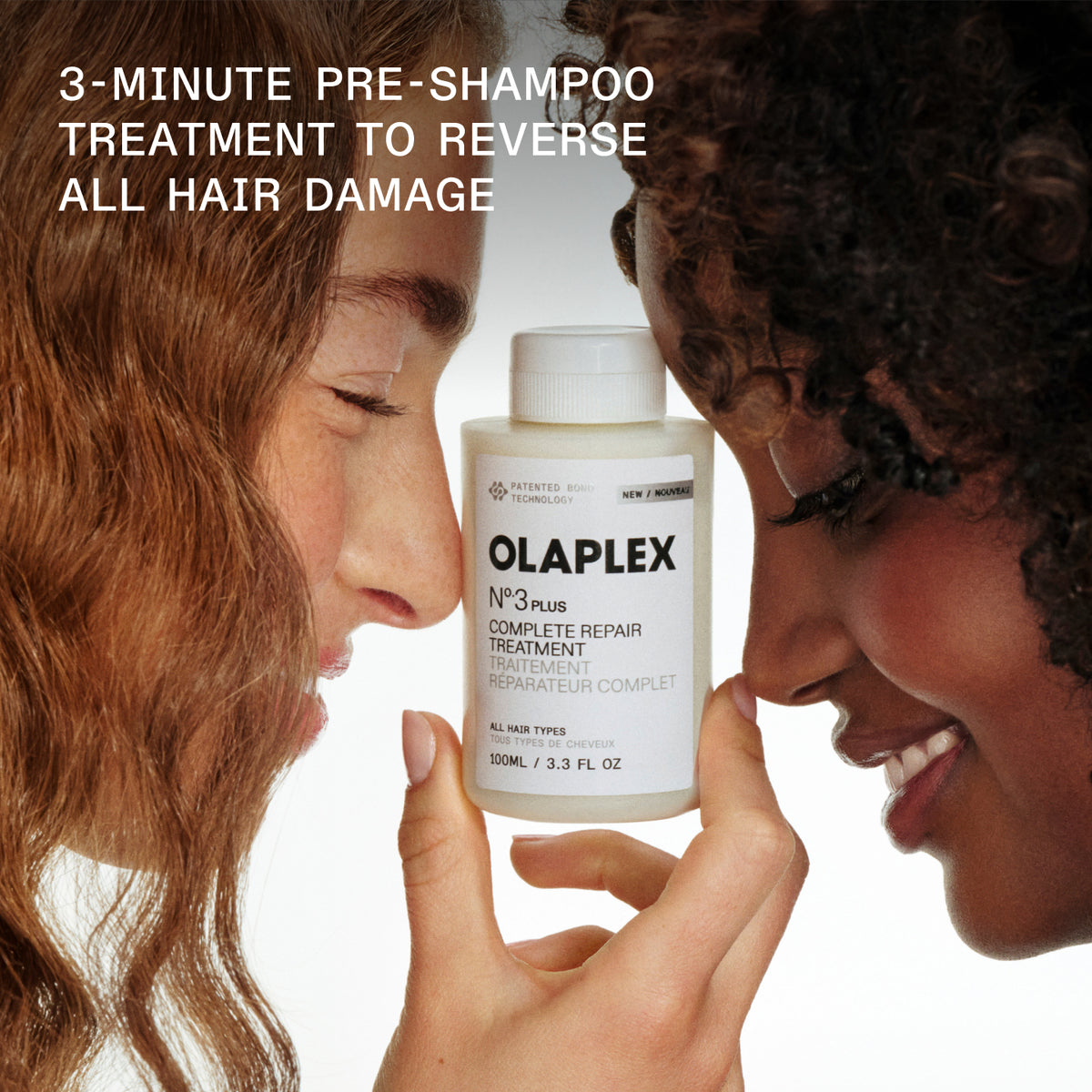 3-MINUTE PRE-SHAMPOO TREATMENT TO REVERSE
ALL HAIR DAMAGE